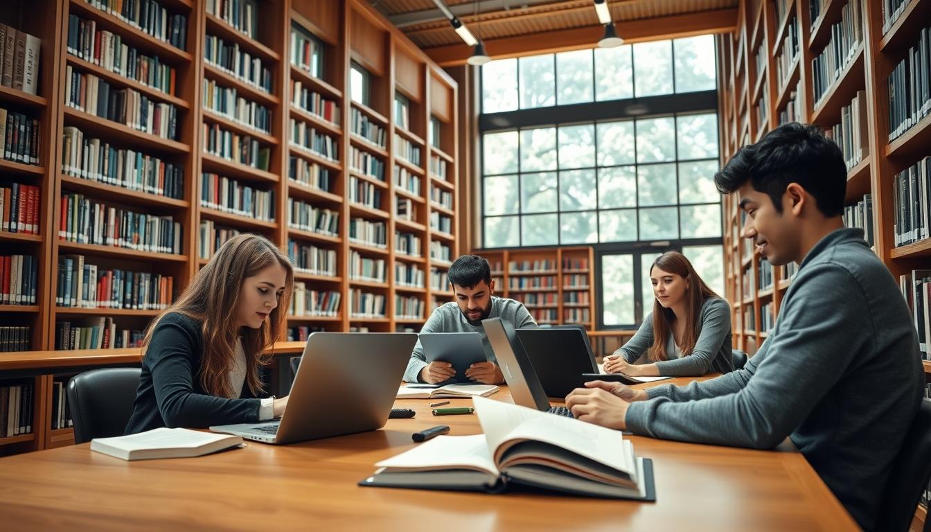 Student developing practical and academic skills